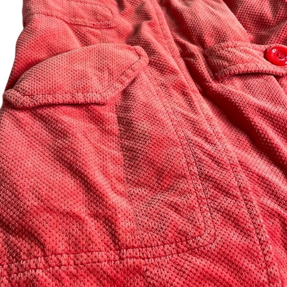 Anthropologie Idra Soft Coral Jacket Unique Corduroy - Picture 10 of 10